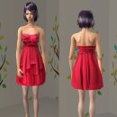 결혼식하객패션, 호박튜브탑드레스 이미지