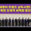 이재명이 트럼프 납득시켰다는 북한 단계적 비핵화 방안. 이미지