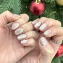 달샘트리 | 전포동네일, 연말맞이 손달샘네일에서 청순한 자석젤 크리스마스아트 후기