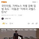 국민의힘, 가짜뉴스 처벌 강화 입법 속도…이동관 "지하서 괴벨스 탄식" 이미지