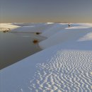 미국의 하얀 모래사막 이미지