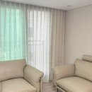 GS25파동센타 | 수성포레스트스위첸 내추럴커튼 시공 후기, 윤슬의 속커튼으로 완성한 따듯한 거실