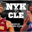New York Knicks vs Cleveland Cavaliers Full Game Highlights | Mar 3 이미지