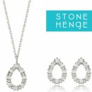 (가격 더~ 다운) 스톤헨지 실버 목걸이&amp;귀걸이 세트 이미지