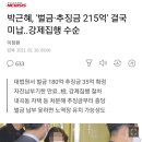 박근혜, '벌금·추징금 215억' 결국 미납..강제집행 수순 이미지