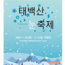 1월 27일(토)100대 명산 태백산 눈 꽃축제/태백여행(황지연못)/조중식(찰밥).♡40,000원.조중식(찰밥).36석 리무진운행 이미지