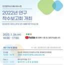 인천시사회서비스원) 2022년 연구 착수보고회 개최 안내 이미지
