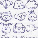 프랑스 자수 배우기 - 동물 자수 이미지