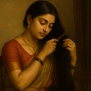 【라자 라비 바르마 Raja Ravi Varma(1948~1906)】 「나이다마녀 Nair Lady Adorning Ha 이미지