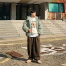 무드핏 | 무신사 버클다운 인버티드 턱 벌룬핏 와이드 팬츠 후기-스트릿 무드 완성