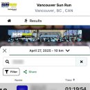 2025 밴쿠버 선런 10K 후기 (Vancouver SunRun/10K 기록/패키지 픽업)