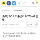 [속보] 일본은행, 기준금리 0.25%로 인상 이미지