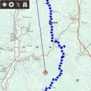 [가야]노금지단맥제1구간종주-매봉산, 소지재, 노금지재(거창)-길이 없거나 흔적이었다가 일정구간은 좋은 길이 나오기도 하는 천변만 이미지