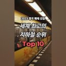 세계 최고의 지하철 Top 10…3위 도쿄, 1위는? (영국매체 2023년 선정) 이미지