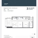 브렌우드새콘도 길모어플레이스 오픈1베드플랜 월2450 11월1일입주 이미지