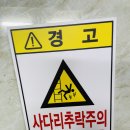 추락주의 이미지