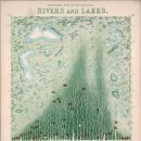 빈티지 비주얼리제이션: 깔끔하게 정리된 세계의 강과 호수 이미지