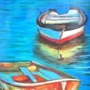 오일파스텔로 그리는 풍경화 이미지