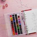 힐링 꽃과 식물 세밀화 이미지