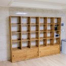 H1818 | 아파트 거실 인테리어 원목 전면 책장 배송 후기:)