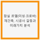 롯데크로바어린이집 | 잠실 르엘(미성·크로바) 재건축, 시공사 갈등과 미래가치 분석