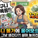 장바구니 물가에 울어보셨나요? 120만 원이 그냥 생긴다는데 설마 이걸 넘기시진 않겠죠?