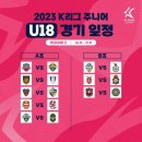 2023 K리그 주니어 U18 경기 일정 이미지