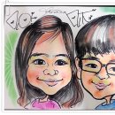 재미있는 인물화 캐리커처 이미지