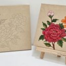 모란도 그리기(현대민화) 이미지