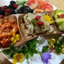 꽃 디저트 만들기 이미지