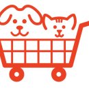 장보는 강아지와 고양이 이미지