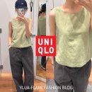 유니클로 민소매 리넨 블렌드 슬리브리스 착용 후기