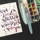 수채 캘리그라피(A) 이미지