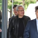 젠슨 황, SK 본사 도착 이미지
