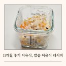 11개월 후기 이유식 레시피 2탄 퍼기 밥솥 칸막이 방울토마토 이유식 애호박 계란 볶음