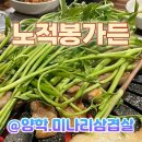 학잠보성타운경로당 | 포항 미나리삼겹살 맛집 &#39;노적봉가든&#39; 미나리 맛있게 굽는 법!