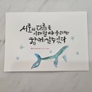 수채 캘리그라피 교육 이미지