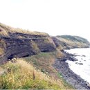 제주 수월봉 화산쇄설층 이미지