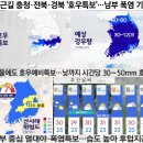 출근길 충청, 전북, 경북 '호우 특보' ~~~ 남부 폭염 기승 이미지