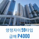 양정자이포레공인중개사사무소 | 분양권 급매 양정자이더샵SKVIEW_귀한 59타입 P4000 양도세없는매물