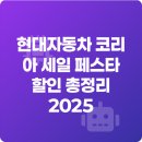 효목고가차도 A1 지점 | 현대자동차 코리아 세일 페스타 할인 총정리 2025