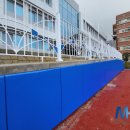 충일전기설비 | 충주 충일중 실내강당 준불연 운동용매트 시공사례