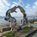 석양을 품은 물고기 이미지