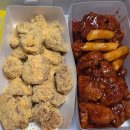네네치킨 치즈스노윙반 &amp; 양념반 후기