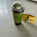 메가엠지씨커피구리한양대 | 내돈내산 말차 젤라또 팥빙 파르페 후기 / 영양성분, 칼로리 / 메가커피 신메뉴 추천