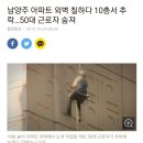 아파트 외벽 칠하던 근로자 추락 사망 이미지