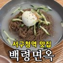 백령 - 춘천시 | 서구청역 냉면 맛집 백령면옥 내돈내산 메밀냉면 후기