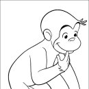 Curious George /큐리어스 조지 색칠공부 프린트1 이미지