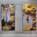 권기수 | 은평구 사비나미술관 권기수 《색죽色竹, 비선飛線》 전시 후기 - 대나무에 그려낸 현대적인 ‘오방색...