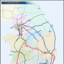 전국 주요도시를 KTX 고속철도망을 통해 연결한다 이미지